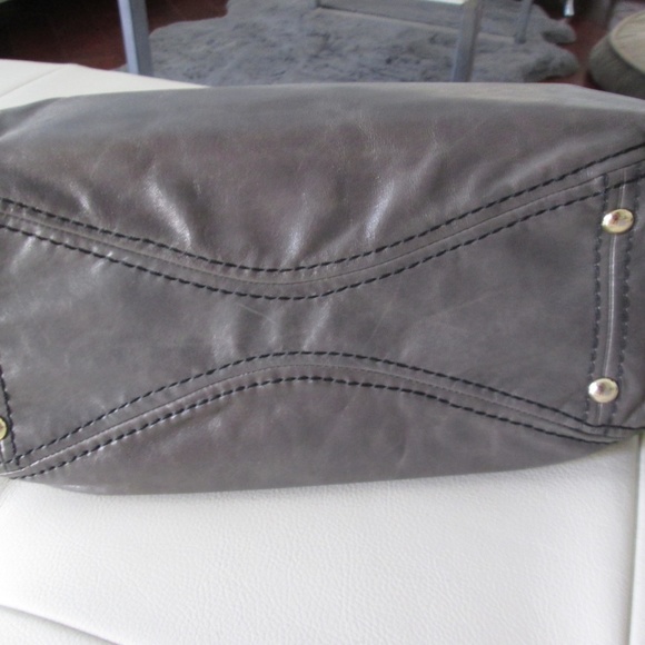 Coccinelle Gray Leather Bag - Picture 8 of 12
